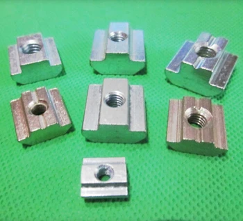 

40Type M5 European Standard Square T-Shaped Slider Nut Hardware Parts-50pcs freeshipping