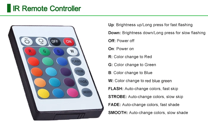 Cores com Controle Adaptador de Energia Luz de Tira Nova Rgb Led 3528smd 60led e s 5 m Luz Fita Flexível 16 Alterar Remoto ir Controlador 2a Dc12v 6 Cheap tape light