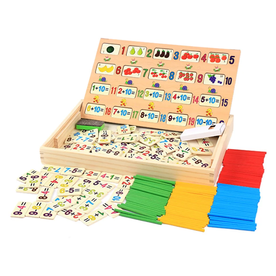 

Woodentoy Puzzle Toy Speelgoed Puzzles Houten For Kids Educational Multifunctional Digital Operating Box Number Stick Alpinia