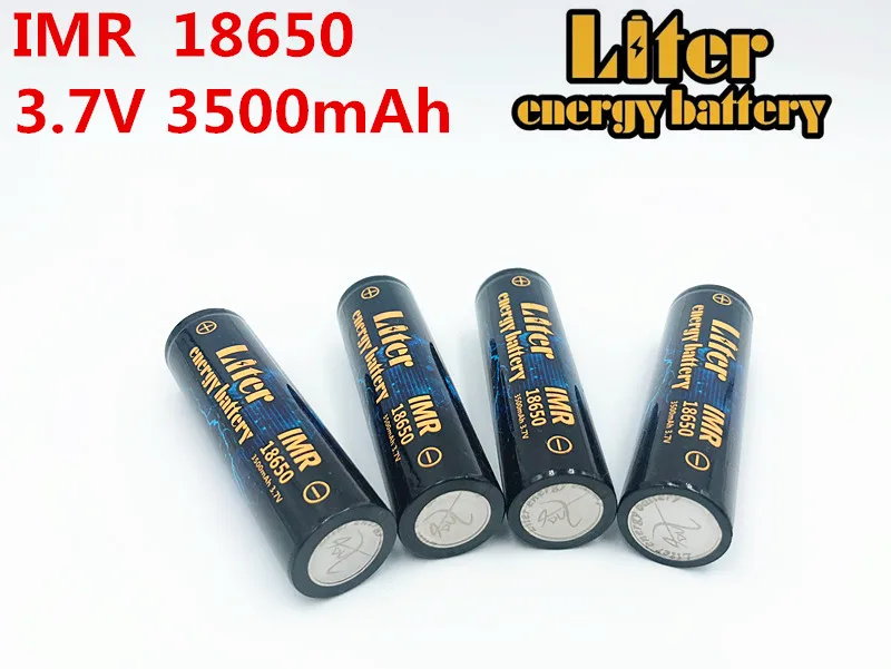 Литиевая батарея 100% оригинальный 3 шт IMR18650 3,7 V 3500 MAH 4.8A 18650 Перезаряжаемые использования батареи пальчиковые батарейки для фонарик