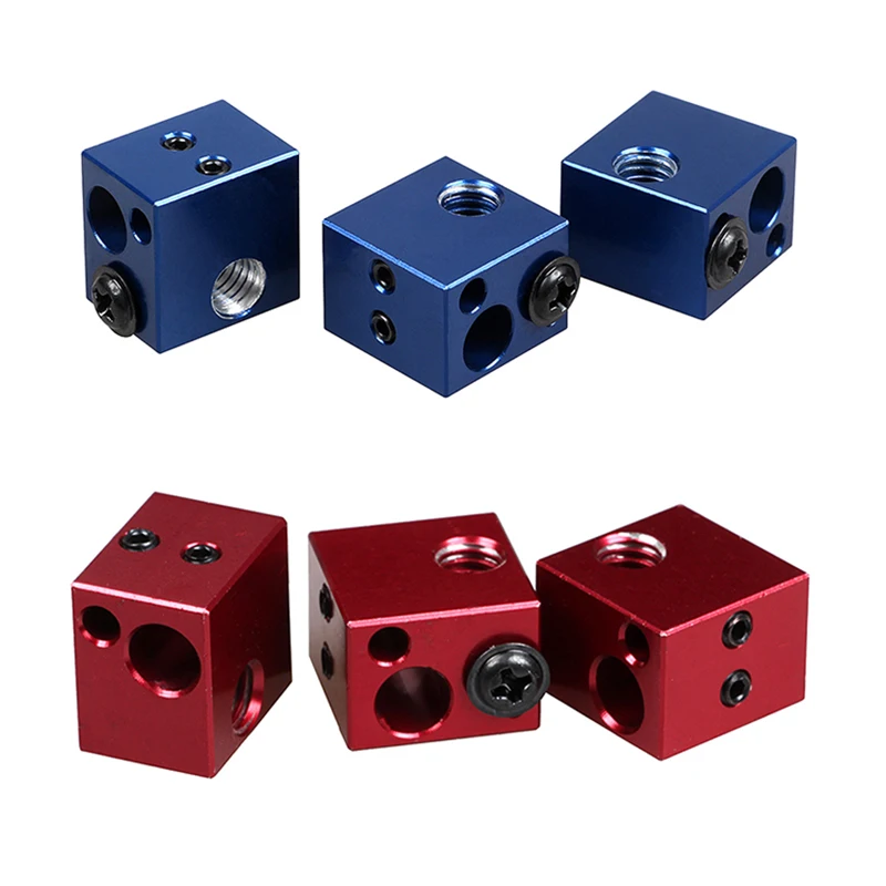 3 DSWAY 3D طابعة أجزاء XCR-BP6 التدفئة كتلة لارتفاع درجة الحرارة الثرمستور سيليكون الجوارب Hotend كيت الأزرق الأحمر الأسود الفضة