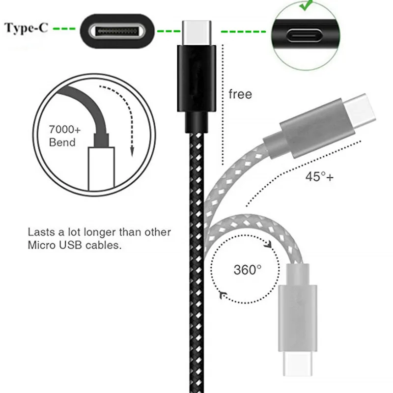 Кабель Micro usb Type C для Xiaomi Mi 9 Redmi Note 7 6 pro Nokia 8 PureView 3 1 5 Plus Oukitel C8 alcatel 5v быстрая