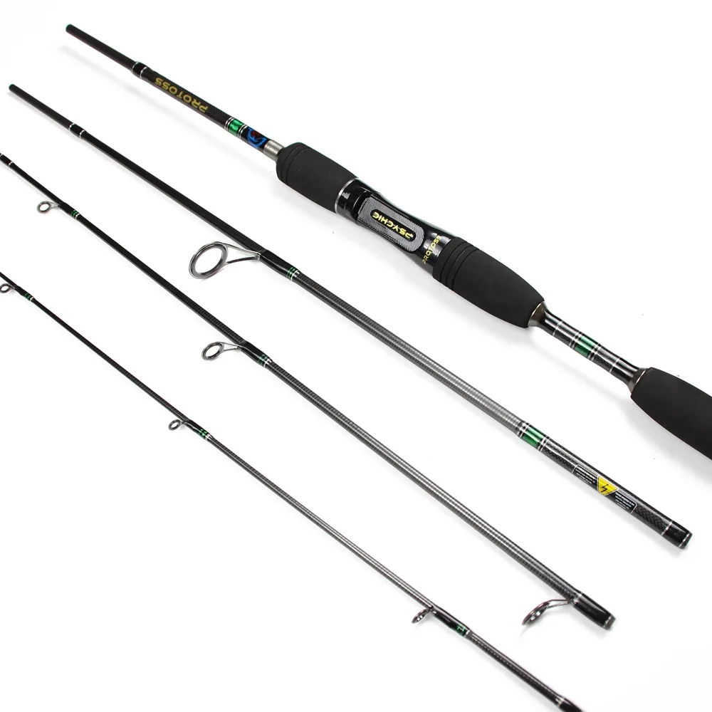Rosewood 1.98m Fishing Rod 4 Sections Spinning Bait Casting Rod Travel High Carbon Fishing Rods Lure Weight 3.5-10g Tackle China  (5)