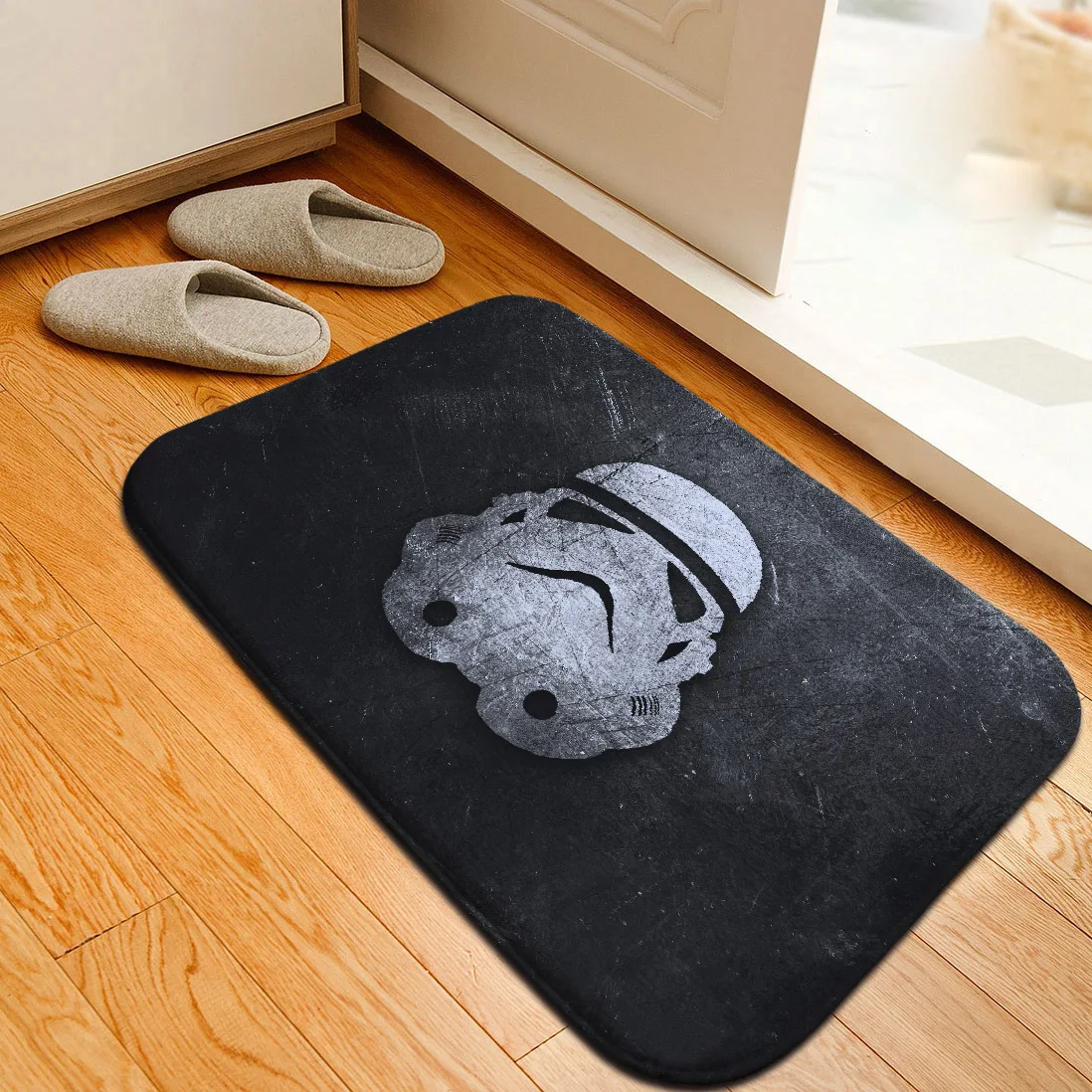 Mats Anti Slip Floor Mat Star Wars Yoda Stormtroopers Printed