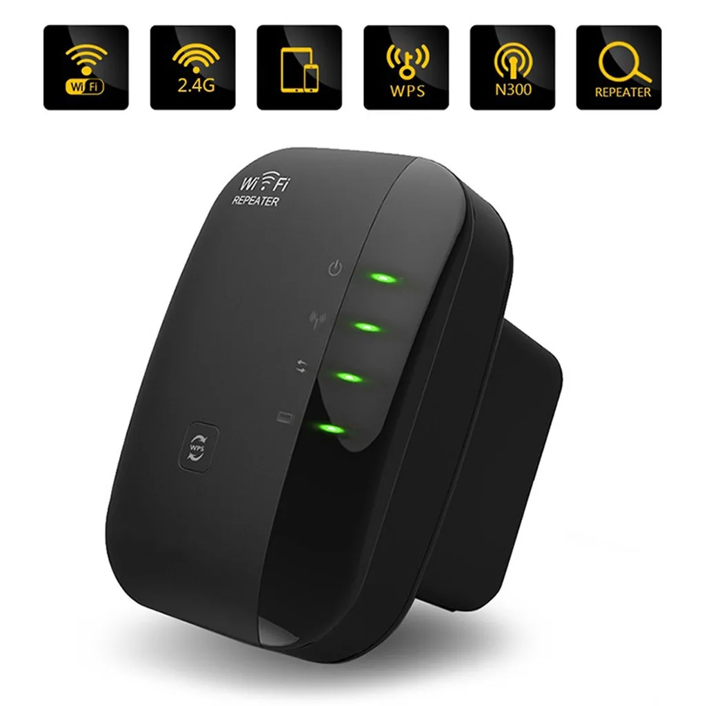 

2019 Hot Wifi Repeater 300Mbps Wireless-N 802.11 AP Router Extender Signal Booster Range Universal Multifunction Bracket Stand