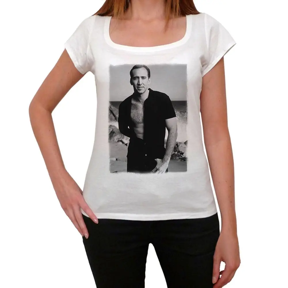 Nicolas Cage 1 Tshirt Damen T-shirt | Женская одежда