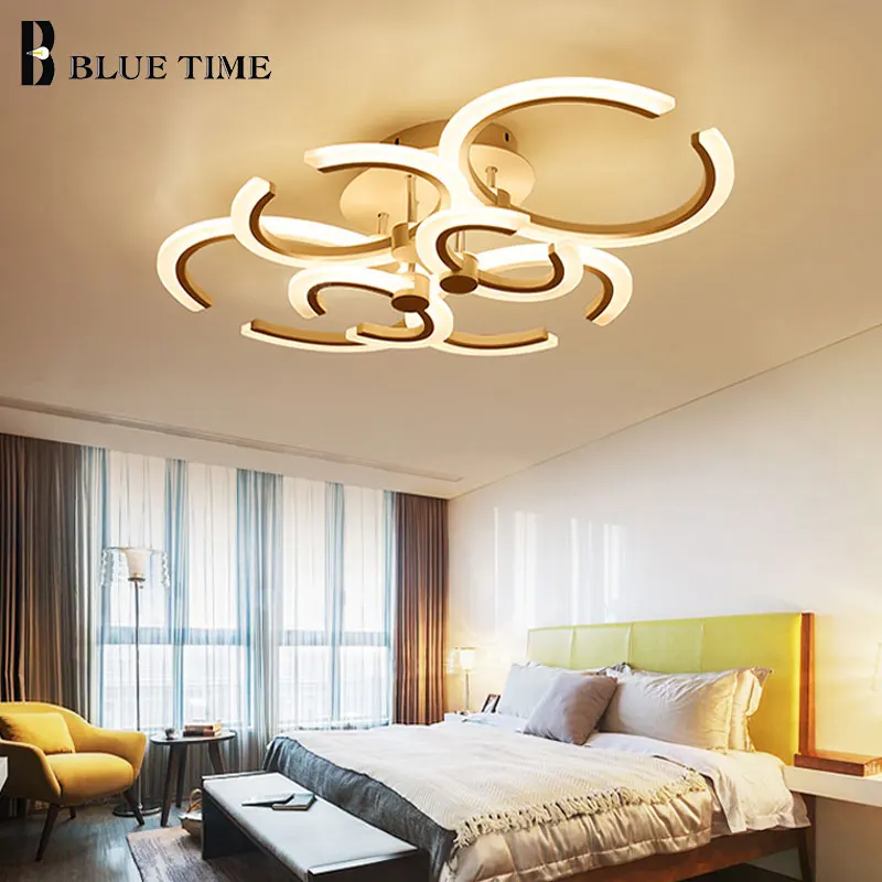 Акриловый современный светодиодный потолочный светильник для гостиной, столовой, спальни, внутреннего дома, светодиодный светильник Lampara deco tech