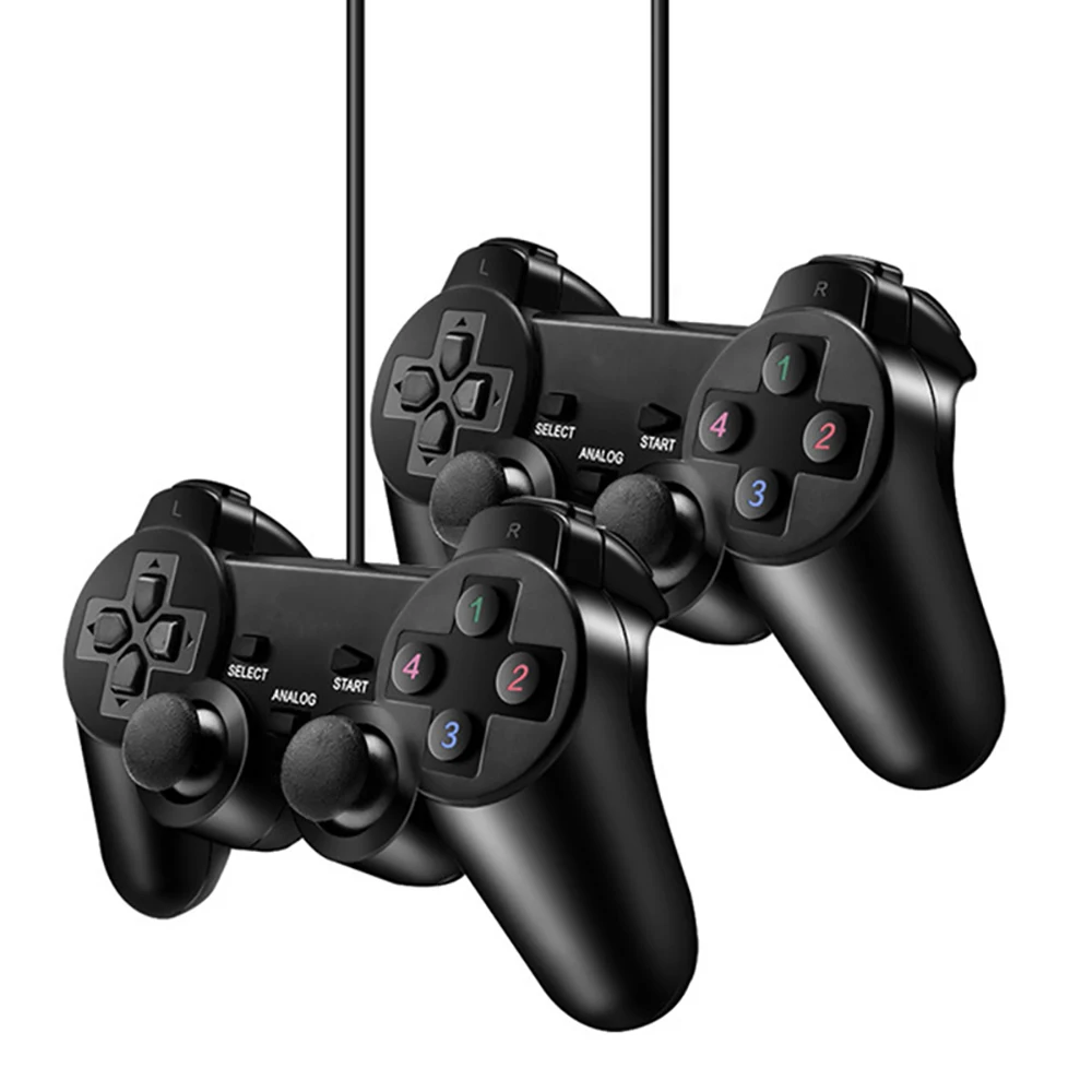 

Vibration Joystick Wired USB PC Controller For PC Computer Laptop For WinXP/Win7/Win8/Win10 For Vista Black Gamepad