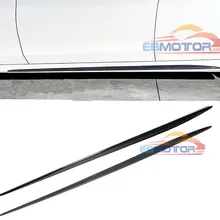 Реальные углеродного волокна боковые юбки крышка 1 пара для Benz W205 C63 C63s AMG SOnly 2015UP M132