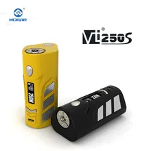 Original HCigar VT250S Box mod 1-167W or 250W electronic cigarette 2-3 Batteries Features back cover EVOLV DNA250 Chipset