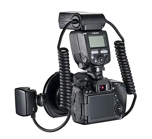 YONGNUO YN-24EX макро кольцо Вспышка Speedlite с 2 флэш-головкой 4 переходные кольца для Canon макросъемки/макросъемки