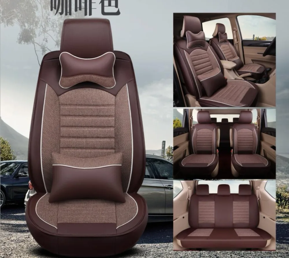 Чехол для автомобильного сиденья льна renault logan 2 scenic 3 автомобильные аксессуары
