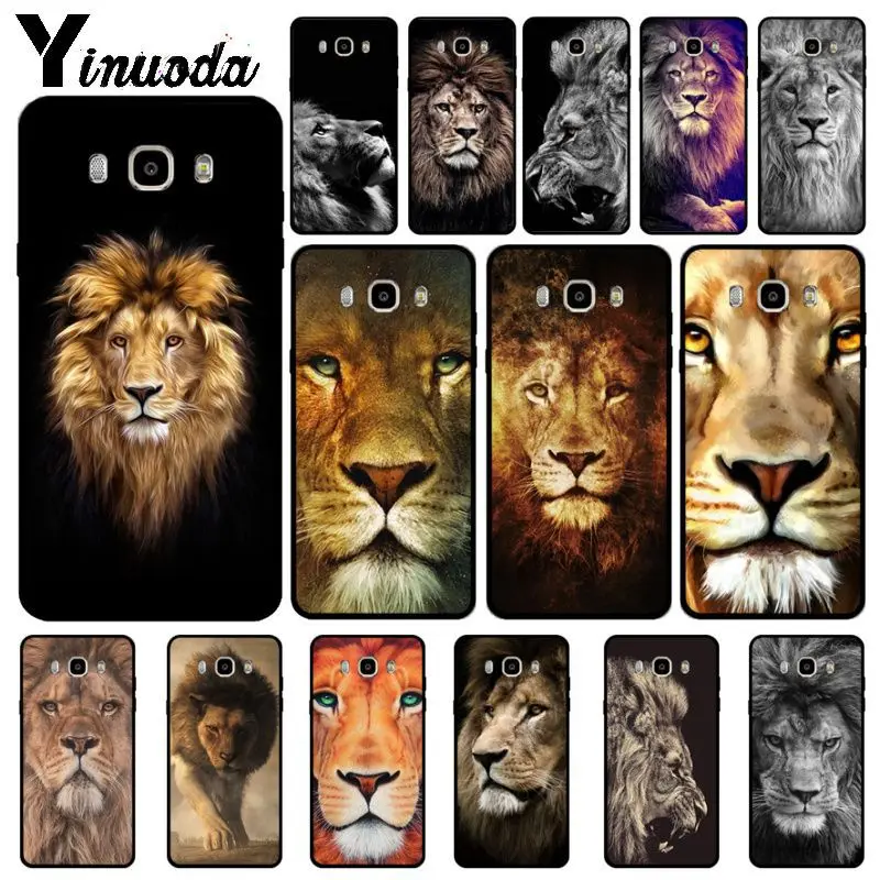 Yinuoda ASLAN LION THE CHRONICLES черный мягкий силиконовый чехол для телефона Samsung Galaxy j6plus j7 prime