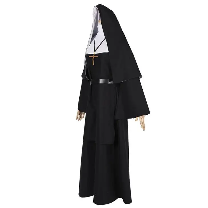The Conjuring Scary The Nun Valak Sister Cosplay Costume Halloween Women Dress