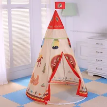 Натуральный индийский узор детская игрушка Teepee безопасный портативный игровой дом детский игра в помещении для отдыха на природе манеж Tente Enfant