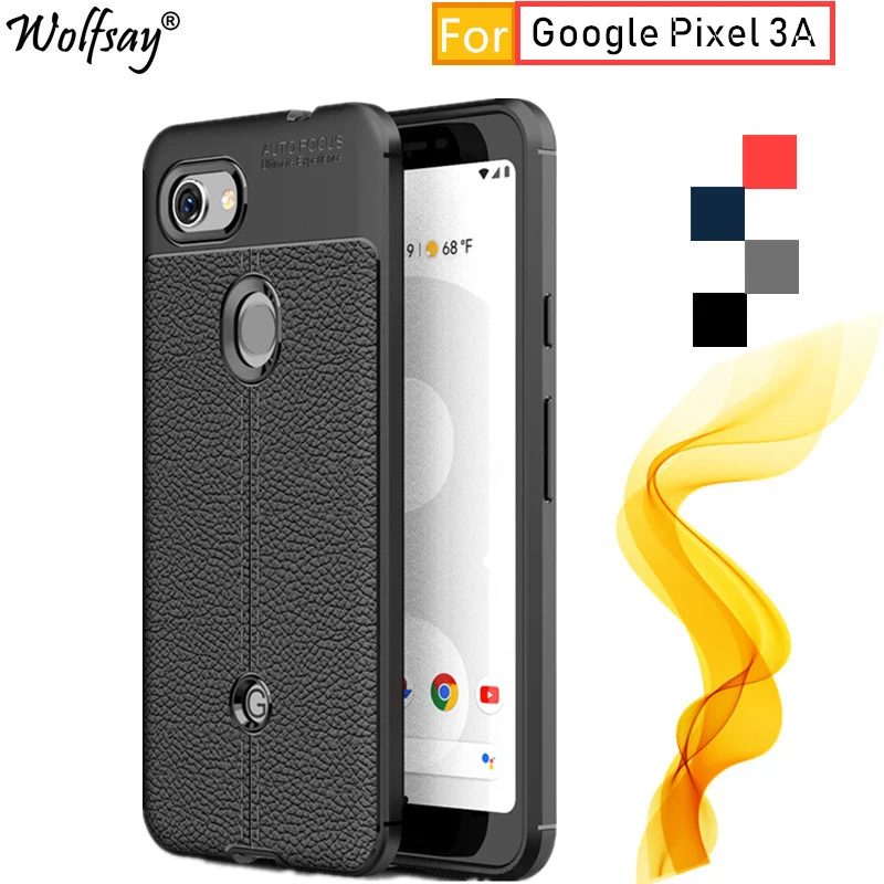 Чехол для Google Pixel 3A чехол 5 6 дюйма прочный в стиле личи бампер силиконовый