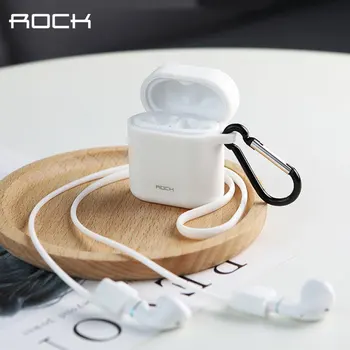 

Rock Silicone Earphone Case for Honor FlyPods Huawei FreeBuds 2 Charging bin Anti-slip protective cover with Anti-lost Rope