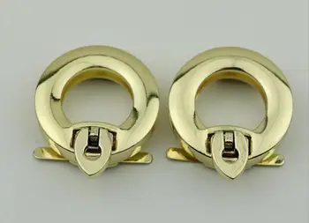 

(10 pieces/lot) wholesale new high-end handbag round twist lock hardware accessories DIY lock