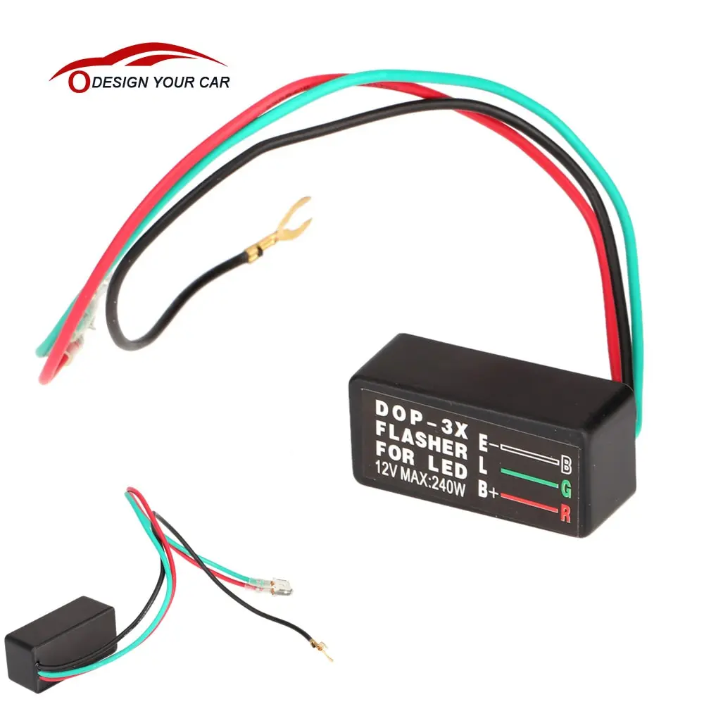 

Universal Motorcycle LED Halogen Turn Signal Light Flasher Relay Blinker 3 Pin for Car Safety