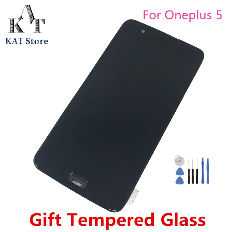 Сменный ЖК-экран для Oneplus 5 A5000 1 + One Plus 100% протестированный ЖК-дисплей сенсорный