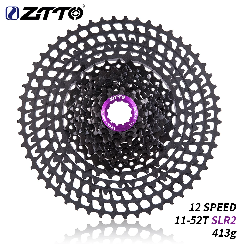 ZTTO MTB 12 Скоростей 11-52T SLR2 кассета черная широкоугольная Ультралегкая CNC 12v фриколесо горный велосипед запчасти для HG ступицы тела