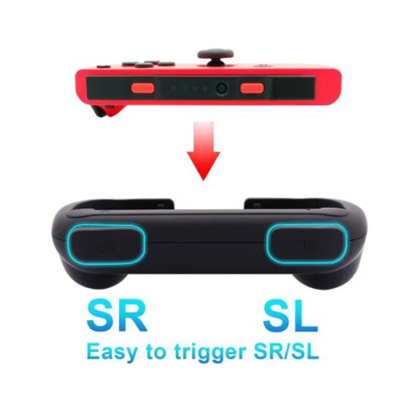 Левый + правый кронштейн Joycon Держатель Ручка Рукоятка чехол для контроллера Nintendo