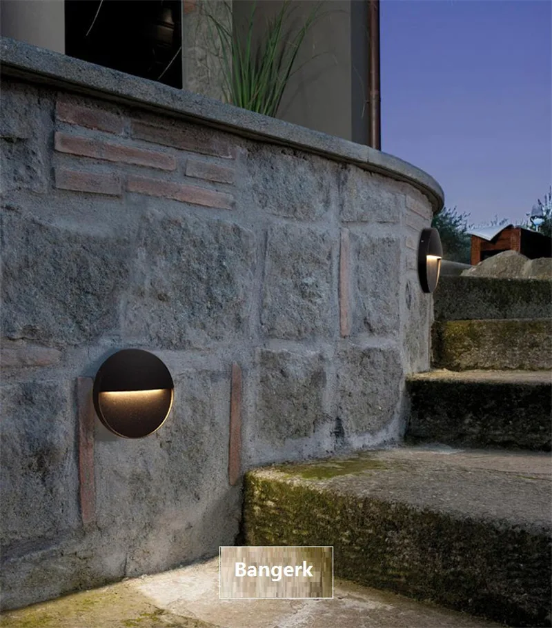 Lâmpadas de Luz de Parede ao ar Luzes do Jardim do Pátio de Alumínio da Decoração da Arte Ultrafinos Levou Livre Impermeável Moderna Arandela Iluminação 5 w 4 Cheap Luminárias de parede externas