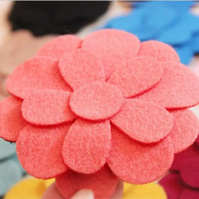 300 шт./лот вата Войлок Цветок высечка гребешок тропические цветы|felt flowers|wool felt