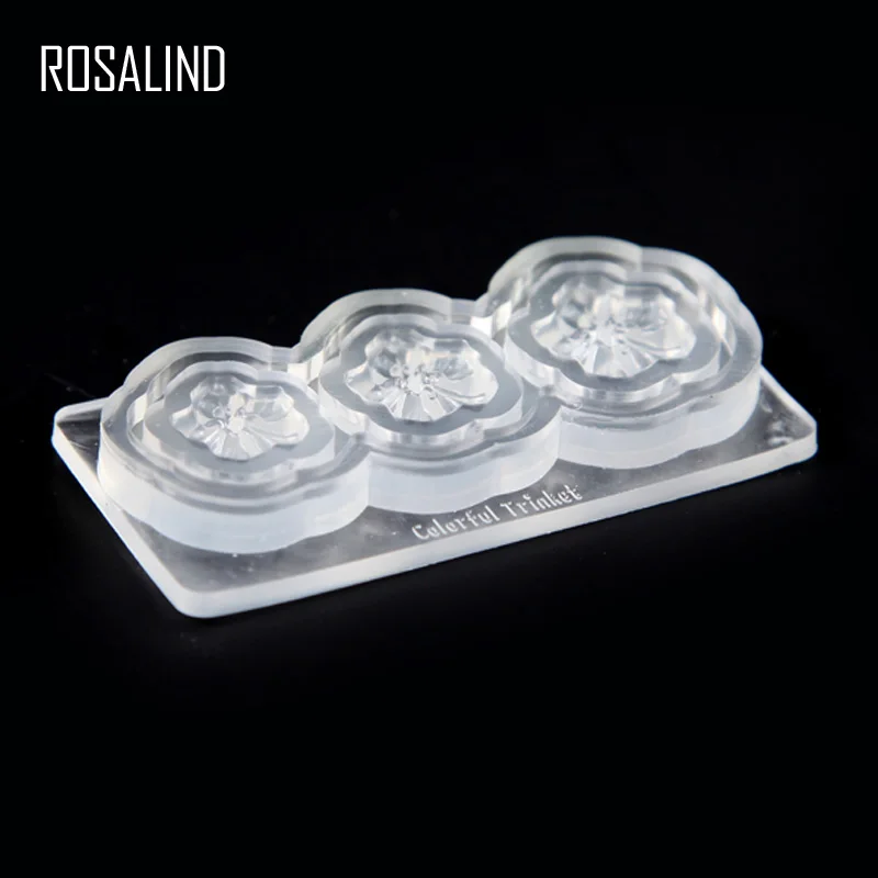 ROSALIND 1 шт., красивая силиконовая форма для дизайна ногтей, 10 видов конструкций, прочная 3D кристальная форма для резьбы, Хрустальная пудра, резной инструмент для дизайна ногтей