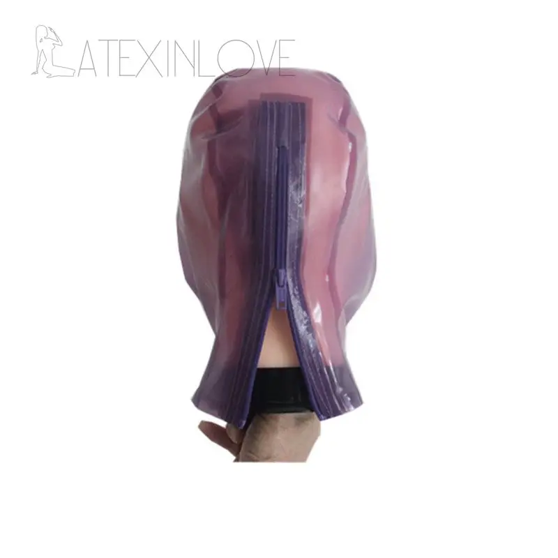Handmade-Transparent-Purple-Latex-Hood-with-Mouth-Breath-Control-Hole-Sexy-Hood-Made-High-Quality-Nature-Rubber-Mask-Back-Zipped-5
