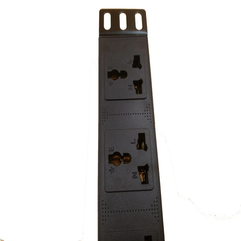 250V 10A PDU Cabinet Dedicated Power Outlet 6 jacks Universal Socket With 1.8M  Extension Cord PDU Socket   