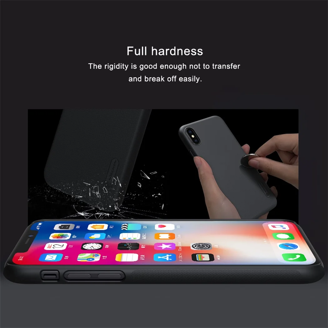iphone se clear case For iPhone X XS Case Cover Nillkin Phone Case Super Frosted Shield Matte Hard PC Back Cover Black protector Case For iPhone XS best iphone se case