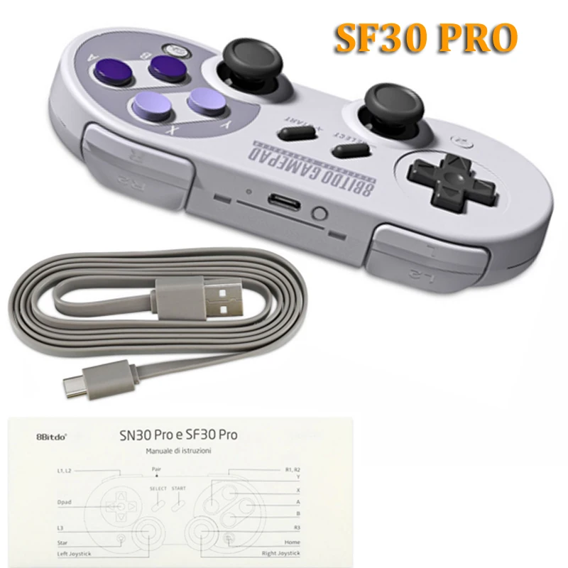 

8Bitdo Gamepad for Nintendo Switch Windows macOS Android Controller Joystick Wireless Bluetooth Game Controller SF30 Pro GamPad