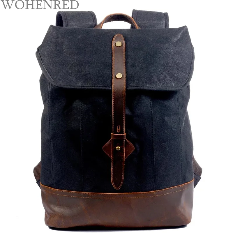 designer leather laptop backpack