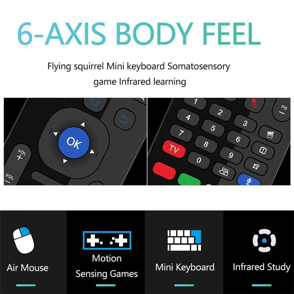 Satxtrem MX3 Fly Air Mouse умный голосовой пульт дистанционного управления 2 4G Беспроводная