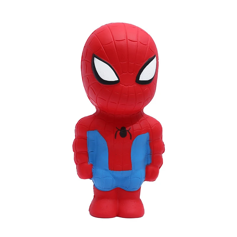 15 см Kawaii Squishy мультфильм Мстители Человек паук Бэтмен Raytheon детские игрушки