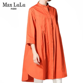 

Max LuLu 2019 Autumn Fashion Korean Clothes Ladies Cotton Tops And Blouses Womens Punk Long Shirts Vintage Streetwear Plus Size