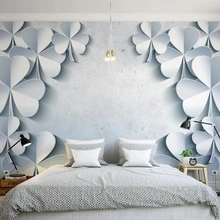 Пользовательские большие обои Простой 3d Фреска Клевер гостиная спальня фон обои для стен 3d papel де parede