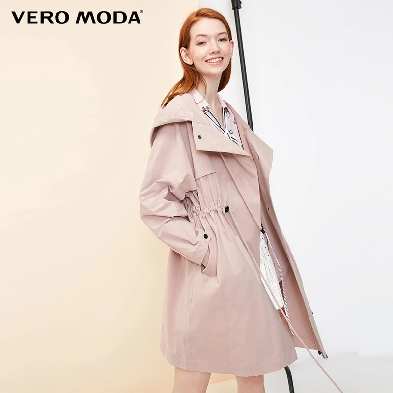 

Vero Moda 2019 New Women's Sports Style Pure Color Drop-shoulder Sleeves Wind Coat Jackt | 318321550