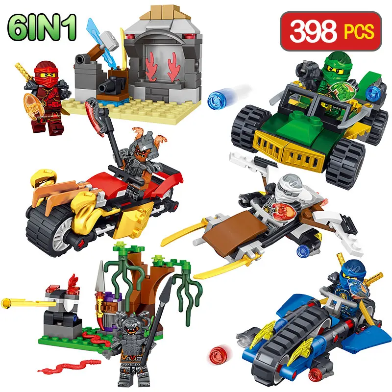 

Knights Fought Building Blocks Compatible With LegoINGLYS Ninjagoed Kai Motorcycle Technic Bricks DIY Enlighten Toys For Kids