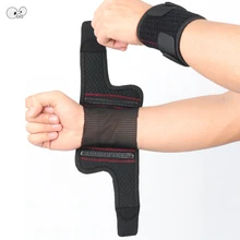 2 шт./партия, Мягкий неопреновый дышащий сетчатый ремешок на запястье, пружины, фиксатор, регулируемый спортивный Защитный Браслет, бандаж, защита