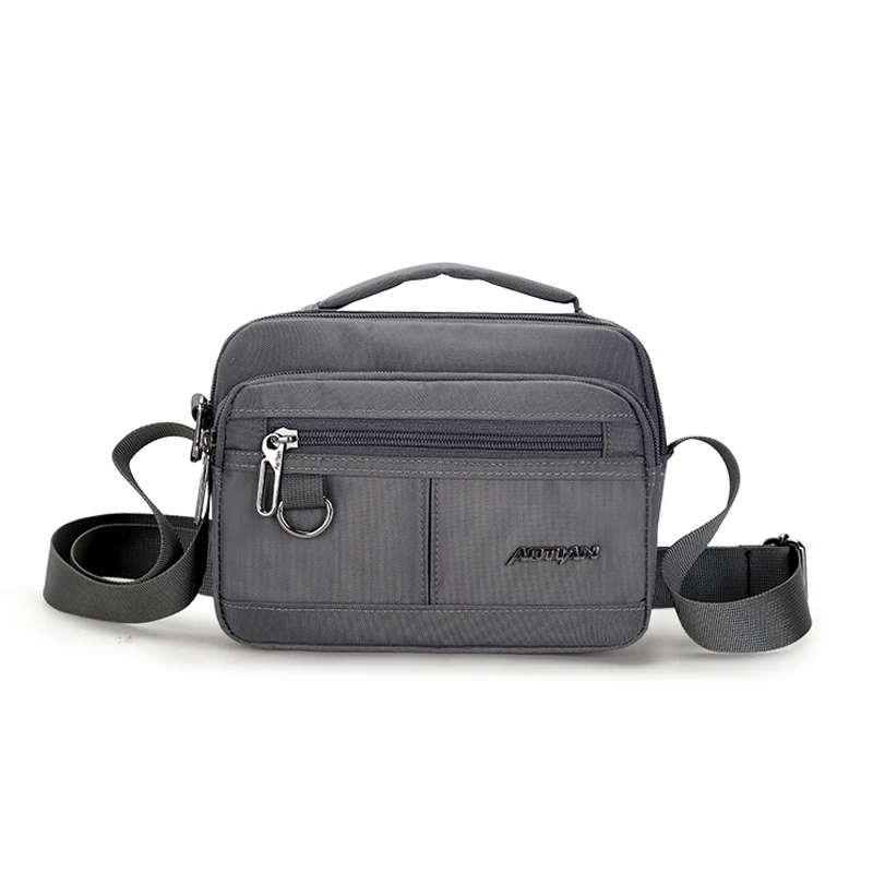 

Fashion Men Handbag Waterproof Nylon Messenger Bags Brand Designer Small Bolsas Casual Travel Simple Solid Flap Totes Sac A Main