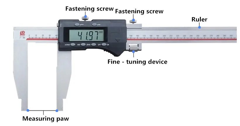 GUANGLU цифровой штангенциркуль 0-500 мм/0,01 метрический/дюймовый электронный нержавеющей стали штангенциркуль датчик, измеритель