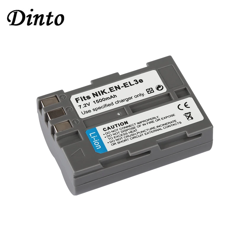 Dinto 7 2 V 1500 мА/ч EN-EL3e ENEL3e RU EL3e цифровой Камера Замена Батарея для Nikon D100 D200 D300 D50 D70 D80 D90