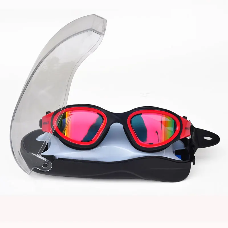 Whale silicone Swimming Glasses for the Poor swim goggles Anti-fog UV swim Goggles for Men women diopters sports