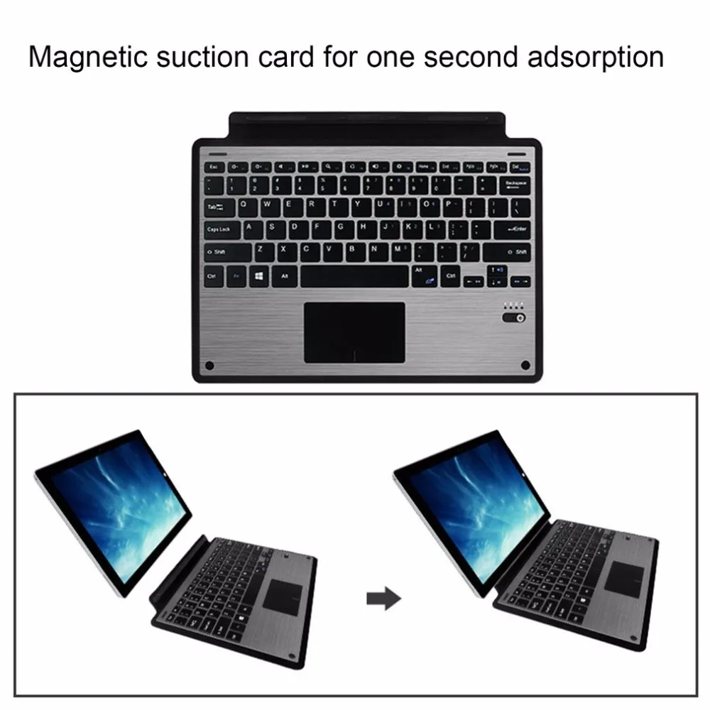 

Wireless Bluetooth Keyboard Case Ultra Slim Aluminium Keyboard For Microsoft Surface Pro3 Pro4 Pro5 Detachable Keyboard Cover