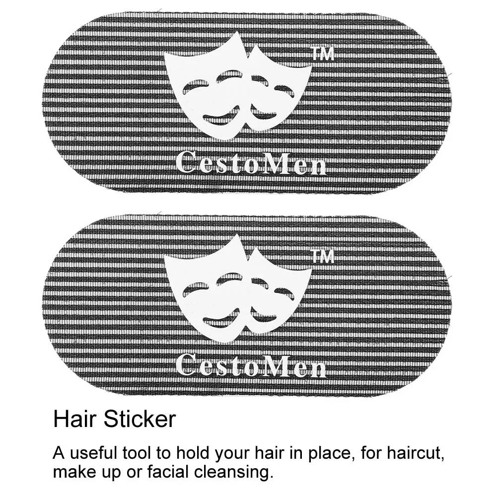 Retro Carving Magic Hair Tattoo Sticker Pad Hairdressing Hair Gripper Styling Fringe Sticker Oil Head Oil Head Tattoo Supplies