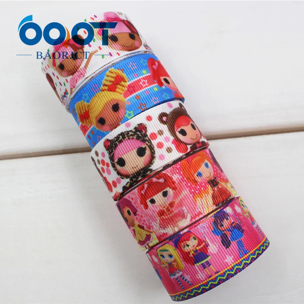 

OOOT BAORJCT 174298 22mm 10yard/lot cartoon Ribbons Thermal transfer Printed grosgrain Wedding Accessories DIY handmade material