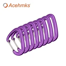2 шт. мини-карабин с винтовым замком пружинный брелок Крюк Acehmks для наружного кемпинга походов инструмент выживания алюминиевый сплав 159