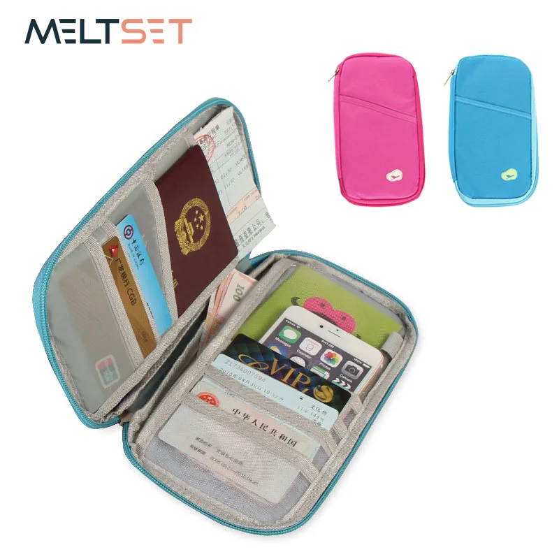 Portable Travel Passport Storage Bag Multifunction Credit Card Package ...